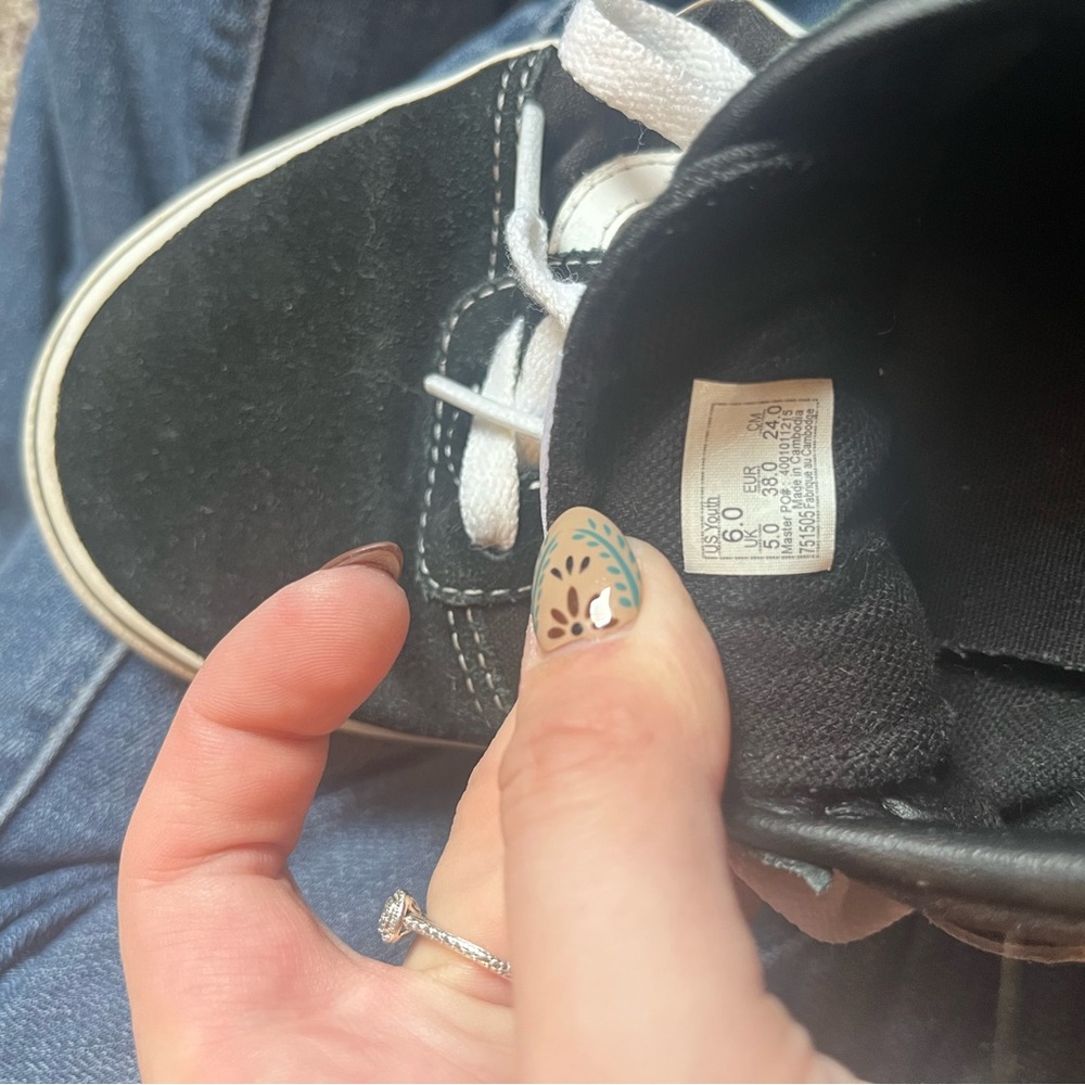 Vans Classic Black and White Sneakers - Picture 7 of 7